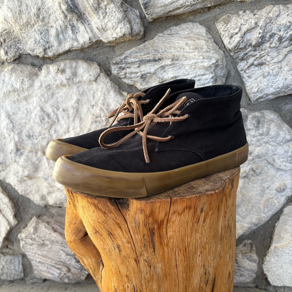 SeaVees Maslon Desert Boot Size 11 Black Bull Denim Twill